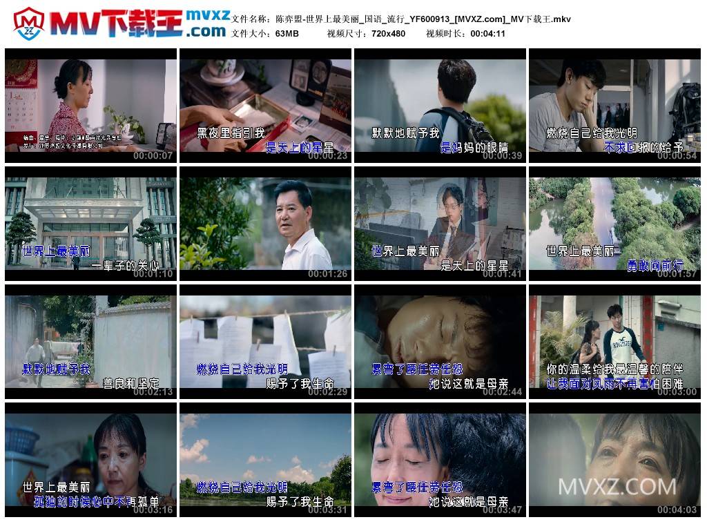 陈弈盟-世界上最美丽_国语_流行_YF600913